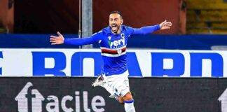 Fabio Quagliarella esulta