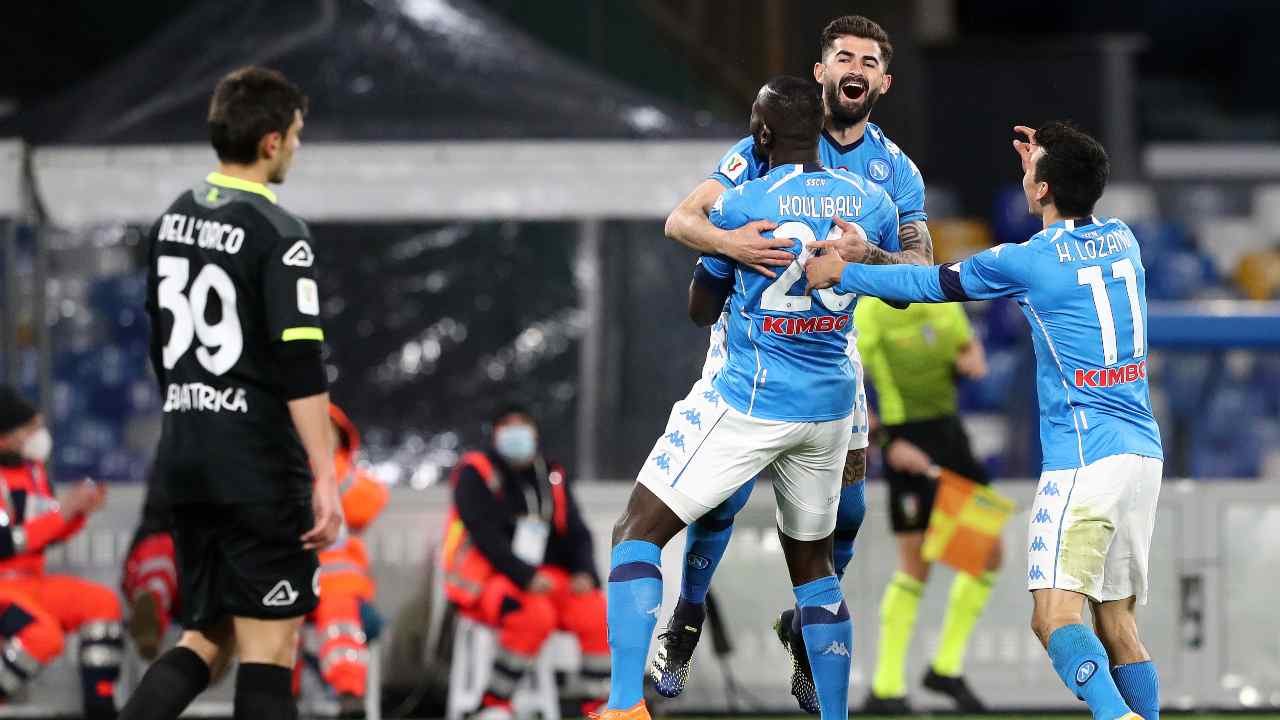 Gol, Koulibaly esulta