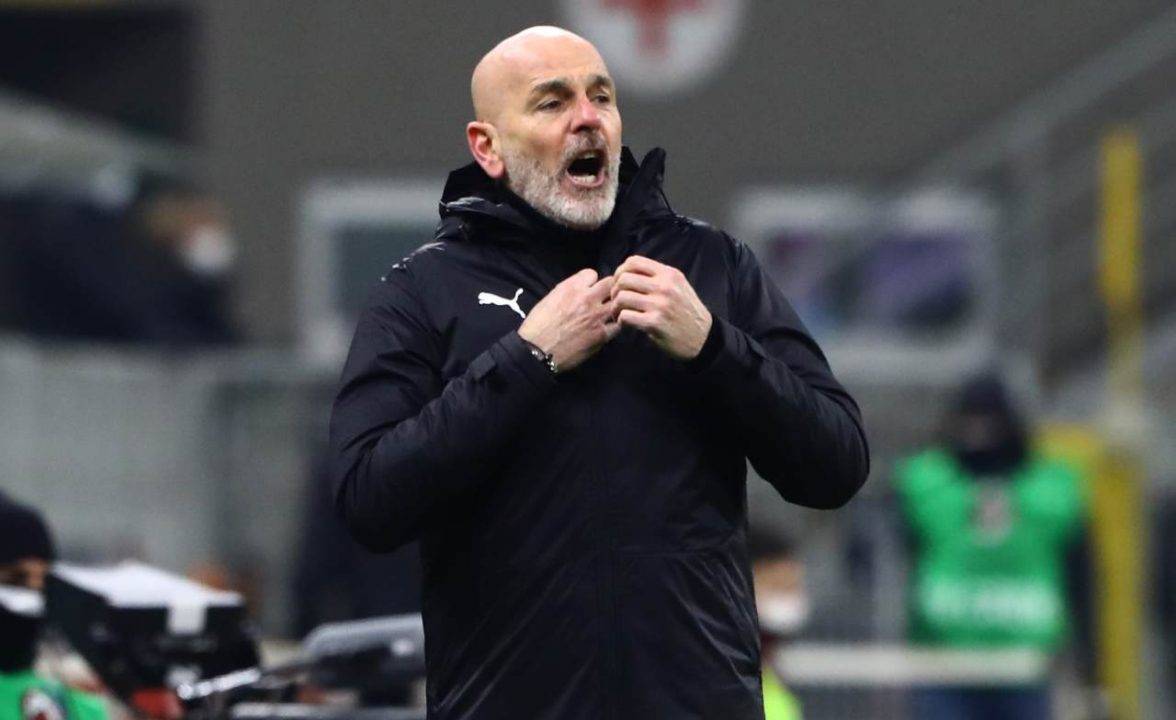 Pioli protesta durante le fasi del match