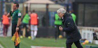 Gasperini arrabbiato a bordo campo