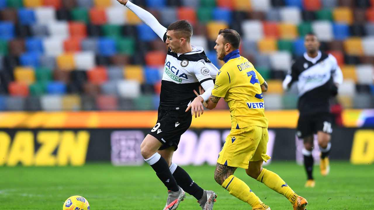 Udinese e Verona in campo