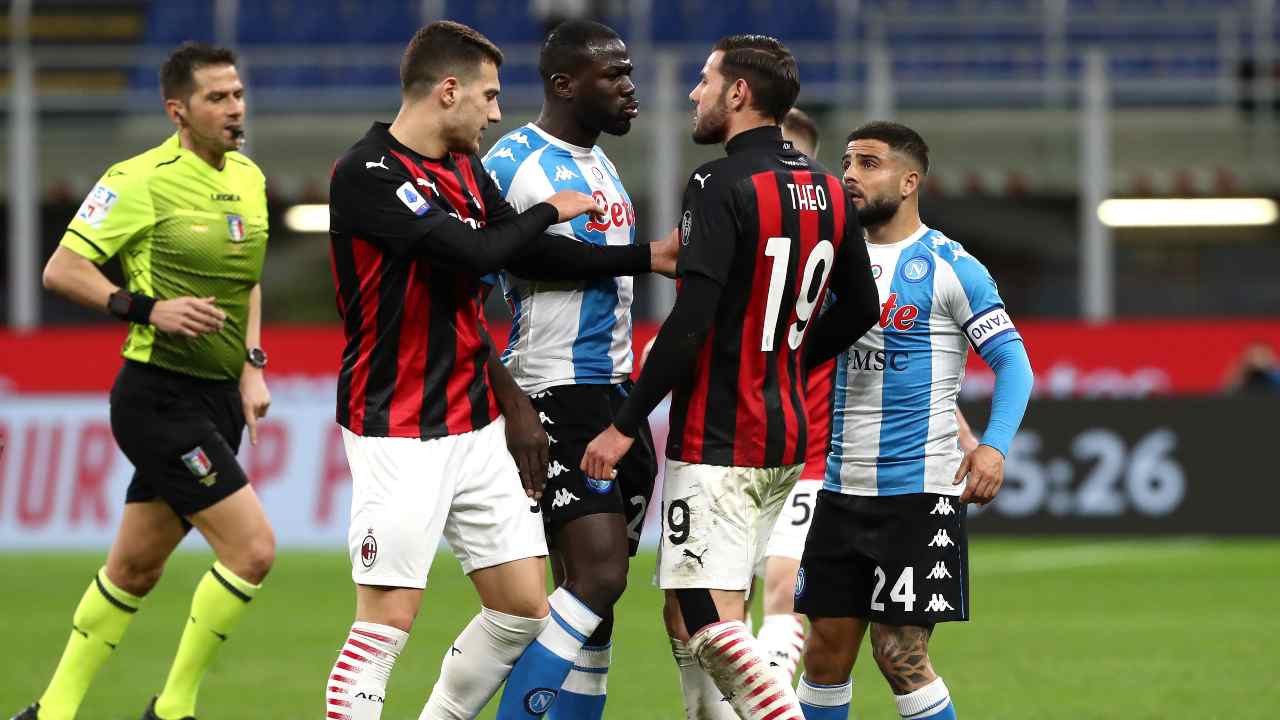 Napoli e Milan in campo