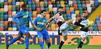 Il gol di Llorente in Udinese-Sassuolo