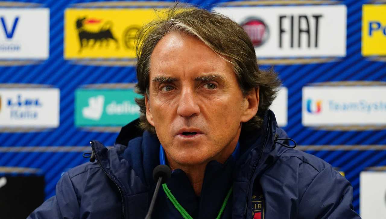 Roberto Mancini in conferenza stampa