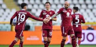 Torino, Simone Zaza esulta