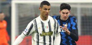 Bastoni e Ronaldo in azione