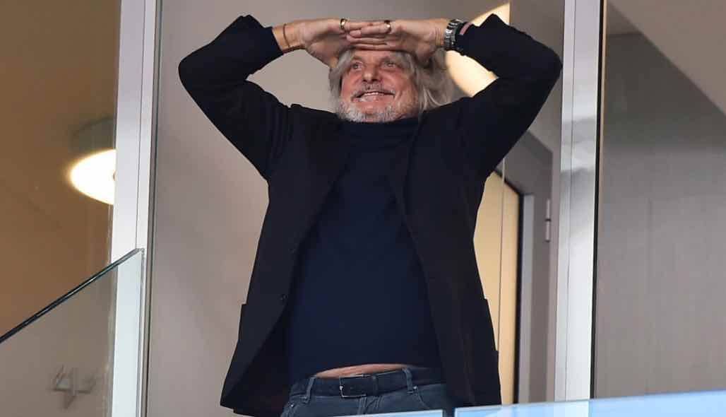 Sampdoria, il presidente Ferrero allo stadio