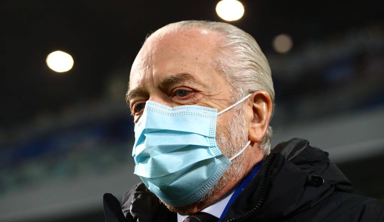 Aurelio De Laurentiis con mascherina