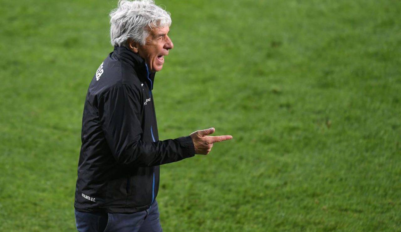 Gasperini durante la finale di Coppa Italia contro la Juventus