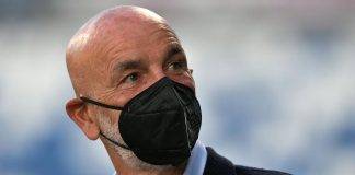 Stefano Pioli con mascherina