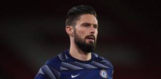 Giroud si allena