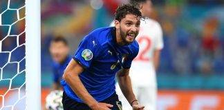 Locatelli esulta con l'Italia