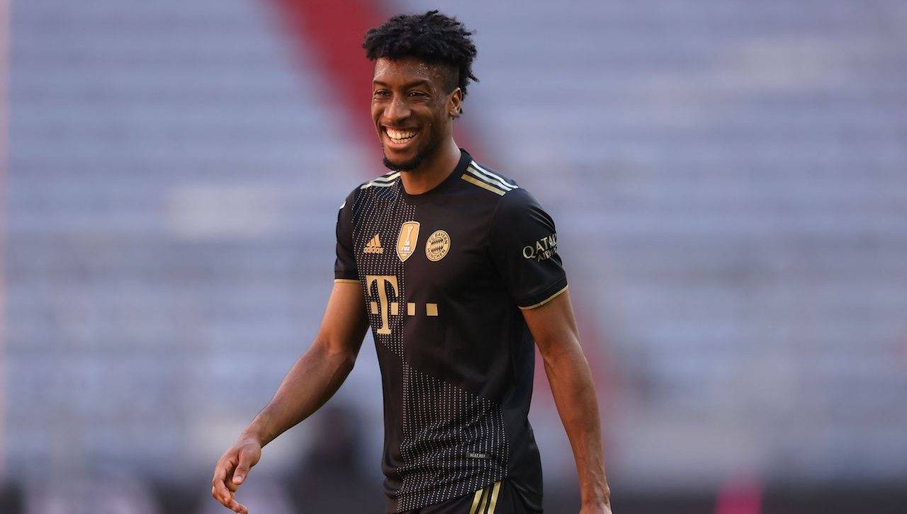 Coman del Bayern Monaco sorride