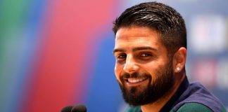 Insigne sorride in conferenza