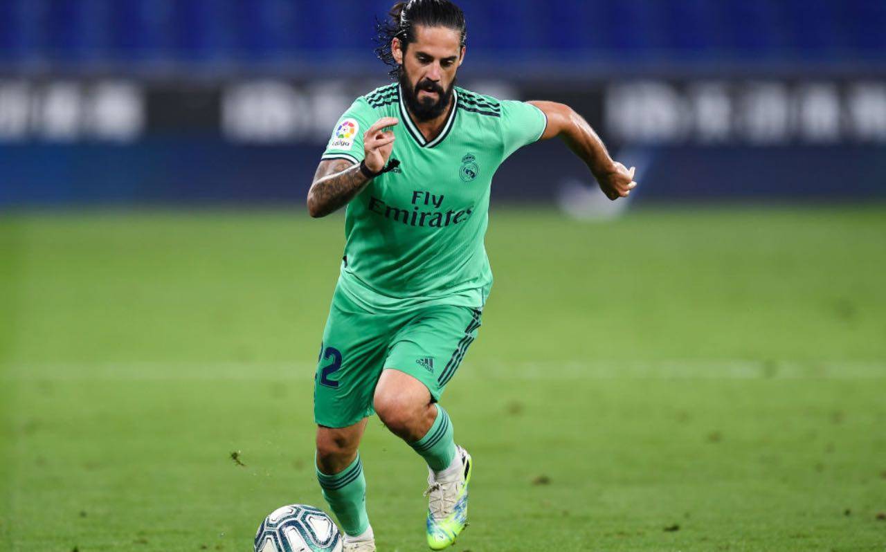 Isco in campo col Real Madrid 