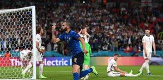 Italia-Inghilterra, Bonucci esulta