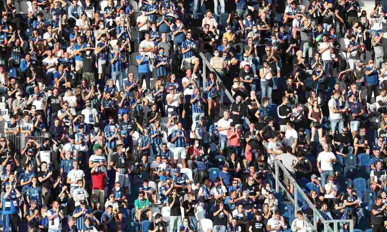 Atalanta-Bologna, tifosi bergamaschi sugli spalti