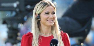 Diletta Leotta a bordo campo con DAZN