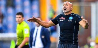 Spalletti del Napoli in panchina