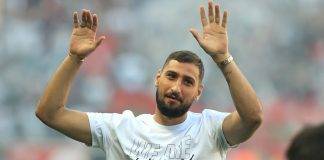 Donnarumma in campo con il Psg