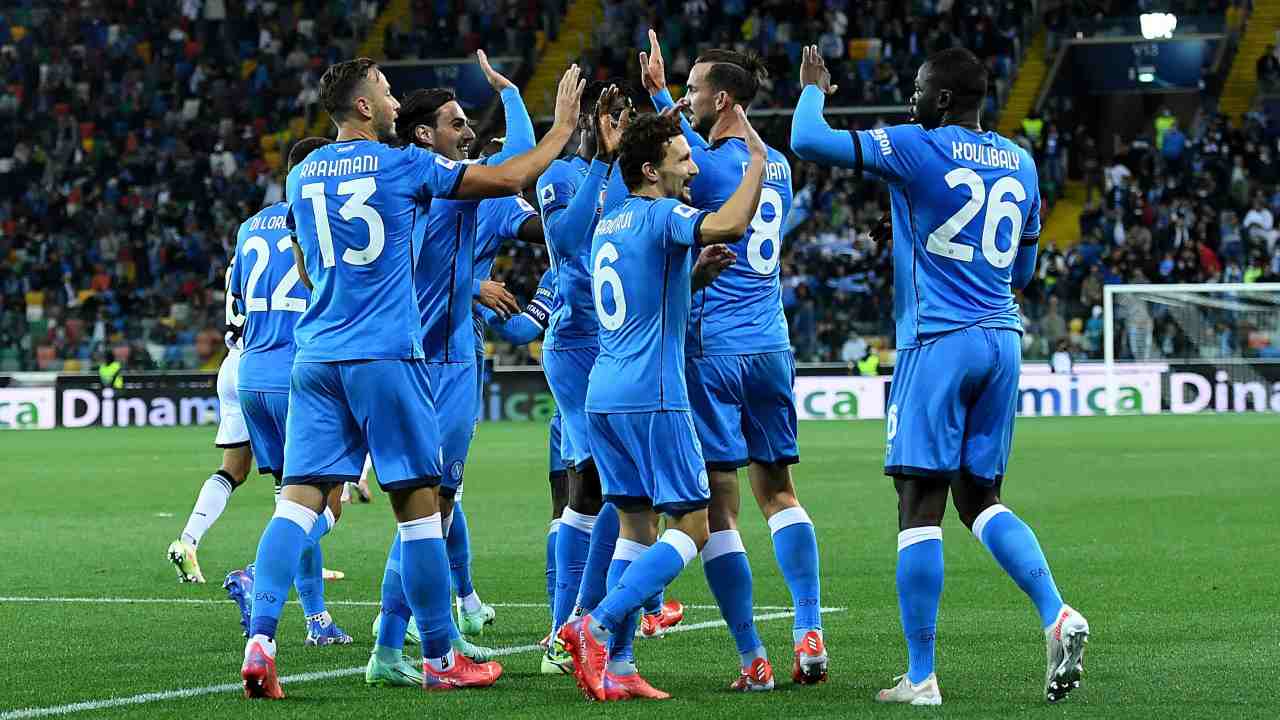 Udinese-Napoli in campo