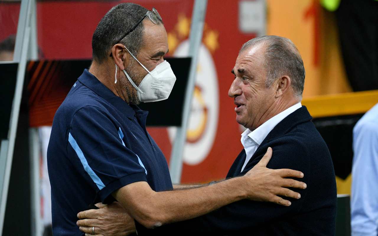 Galatasaray-Lazio, Sarri e Terim si salutano