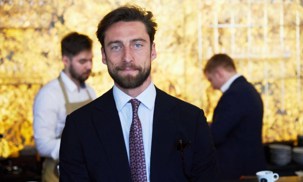 Marchisio durante una conferenza stampa