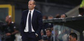 Allegri in panchina della Juventus