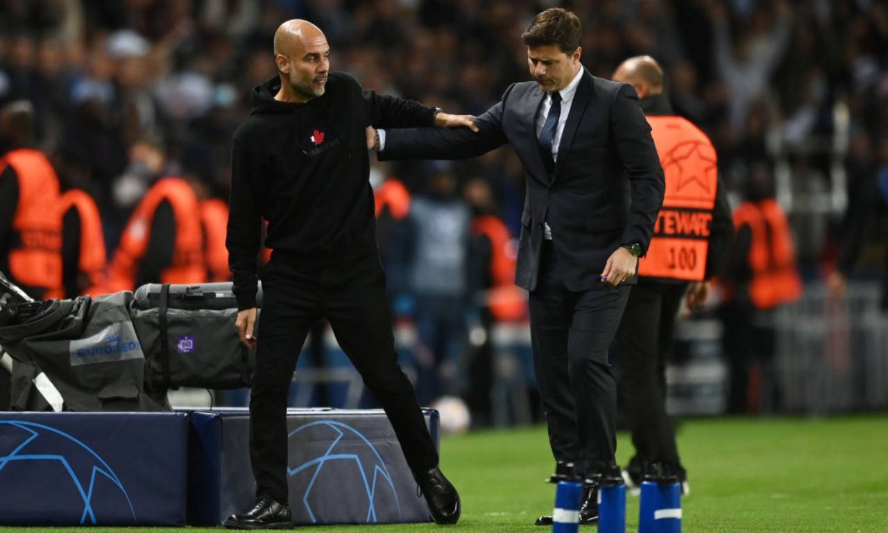 Pochettino saluta Guardiola