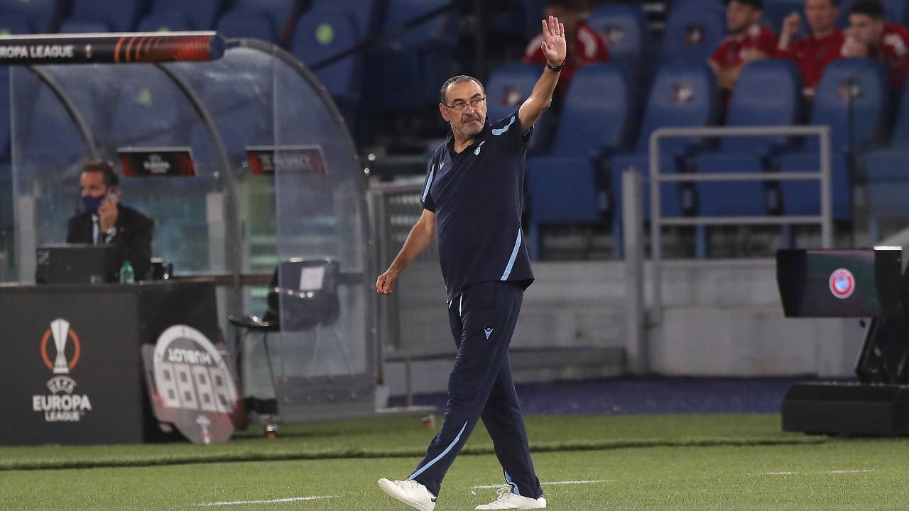 Lazio Sarri saluta