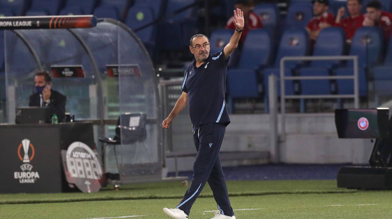 Sarri in campo