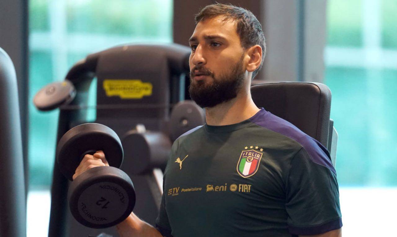 Donnarumma si allena col PSG