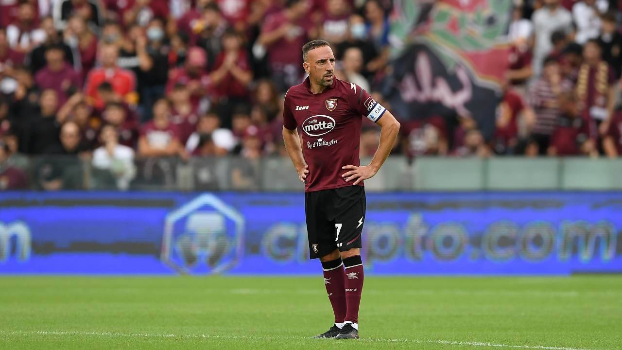 Ribery contrariato Salernitana