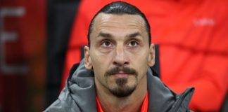 Ibrahimovic in panchina