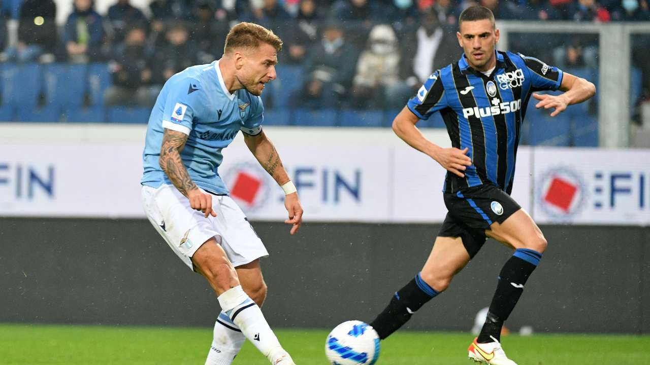 Atalanta-Lazio in azione