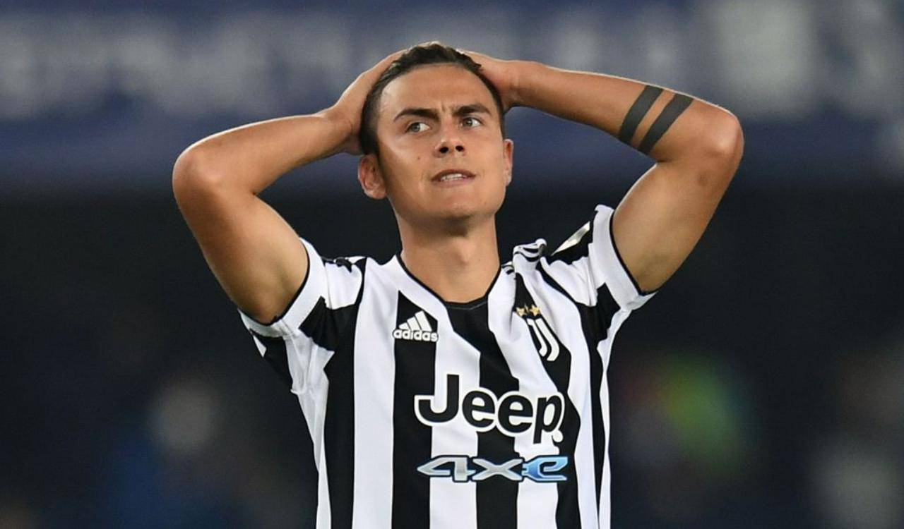 Dybala sconsolato