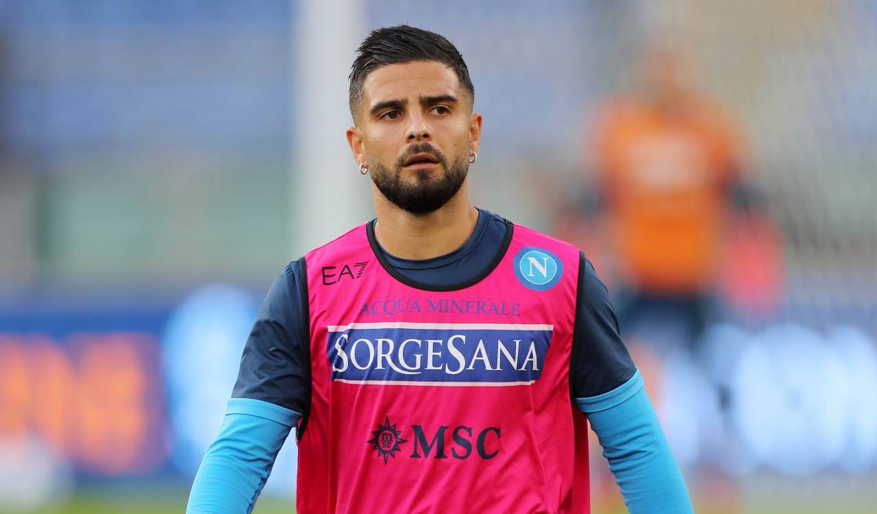 Insigne in riscaldamento