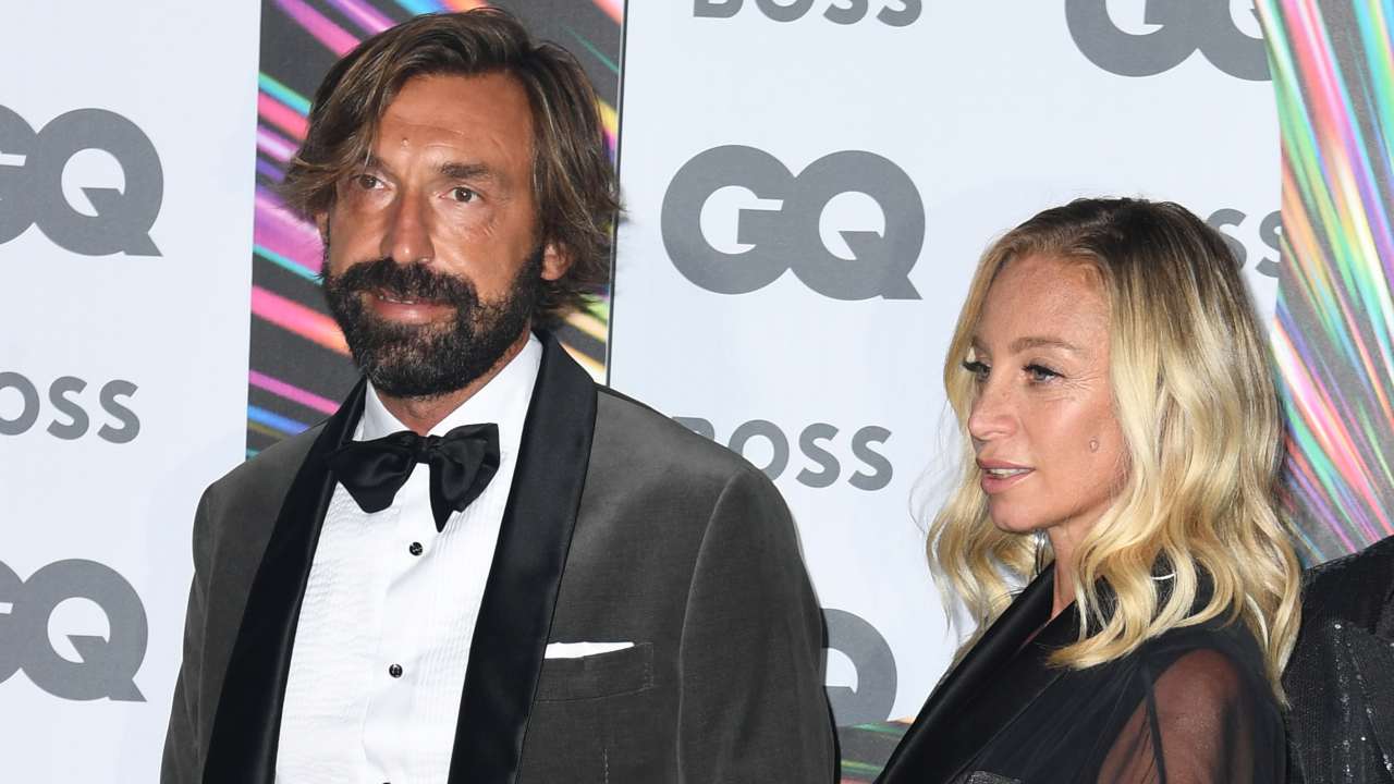 Pirlo ad un evento di gala con la compagna