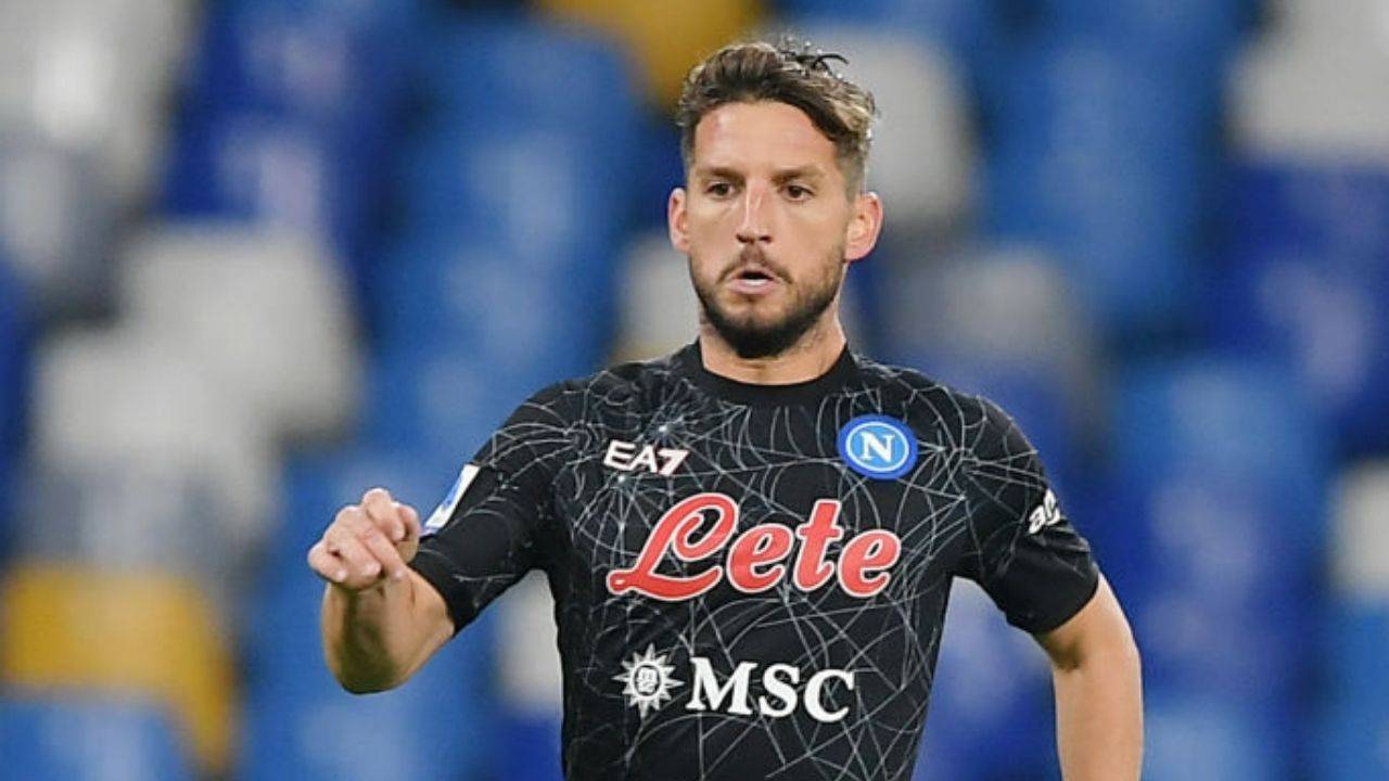 Dries Mertens in azione con la maglia del Napoli