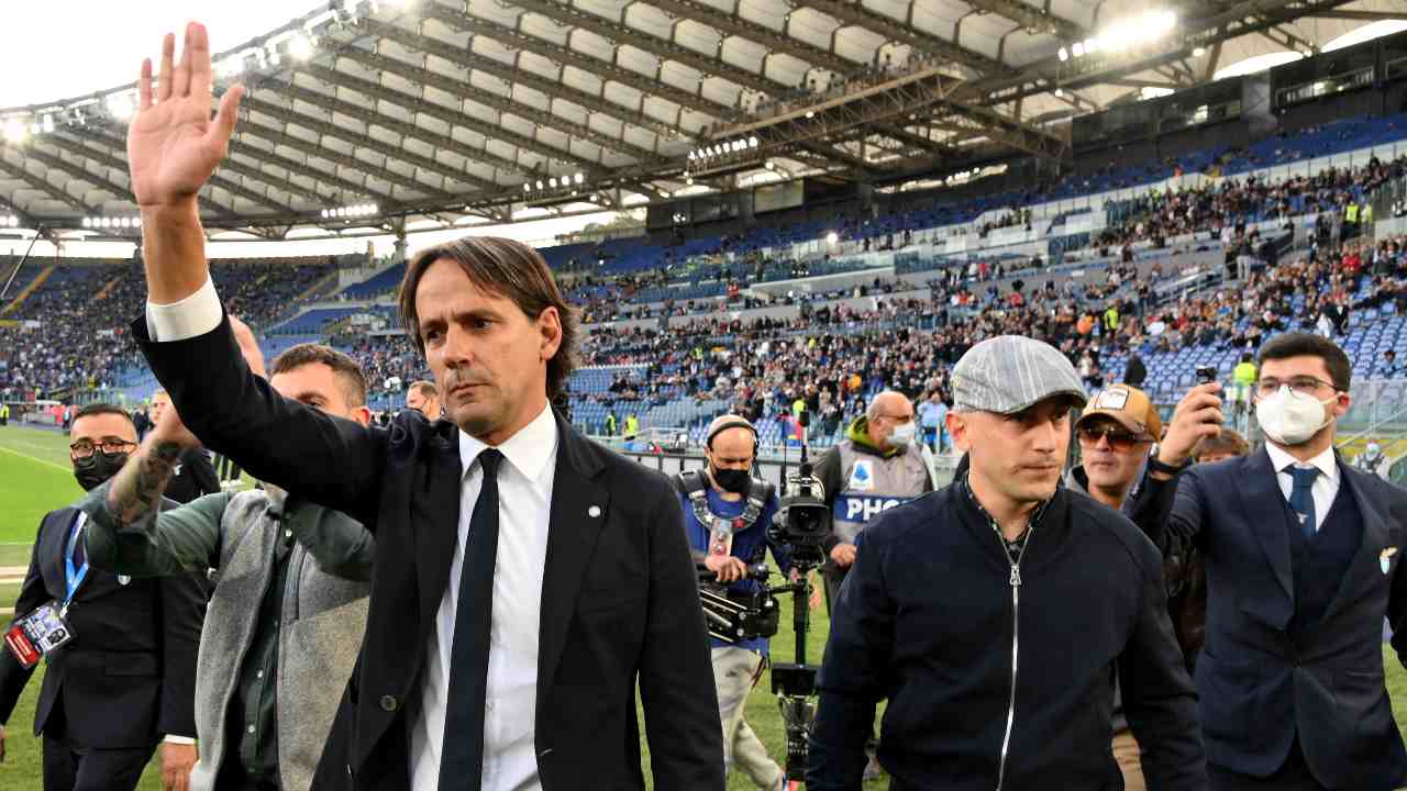 Inzaghi saluta i tifosi della Lazio