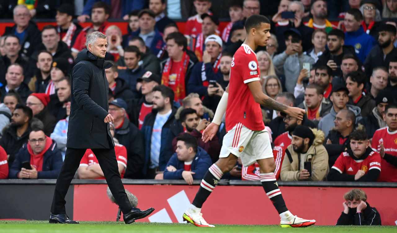 Solskjaer e Greenwood in panchina