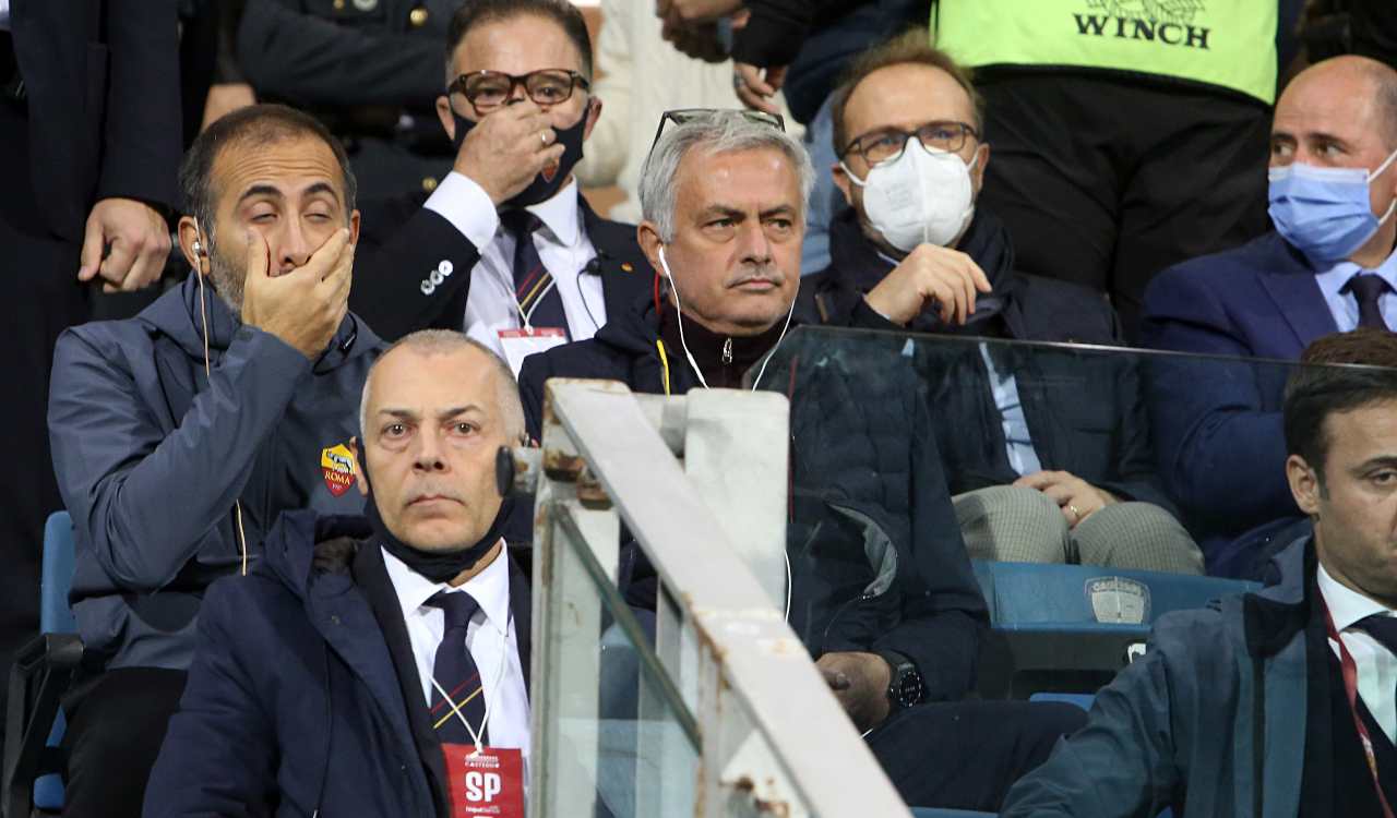 Mourinho in tribuna