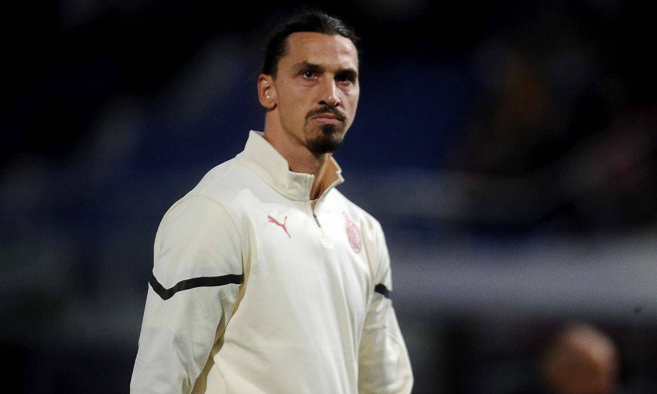 Ibrahimovic nel pregara di Bologna-Milan