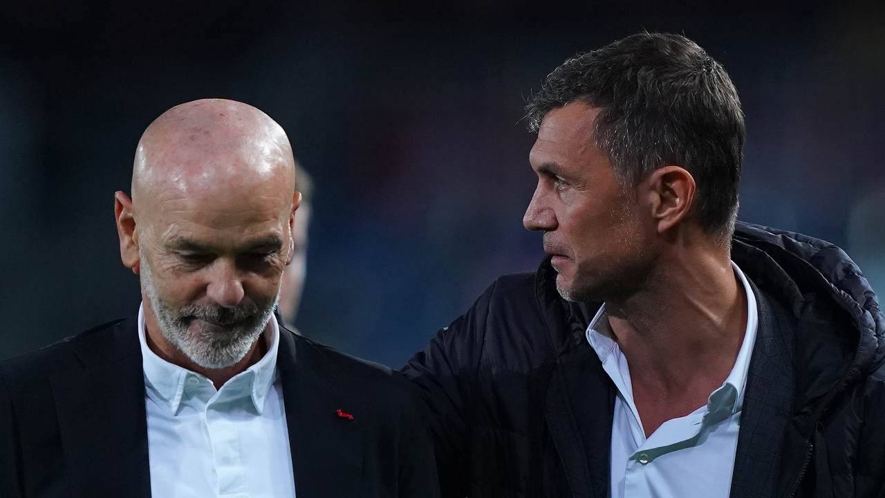 Maldini e Pioli camminano vicini Milan