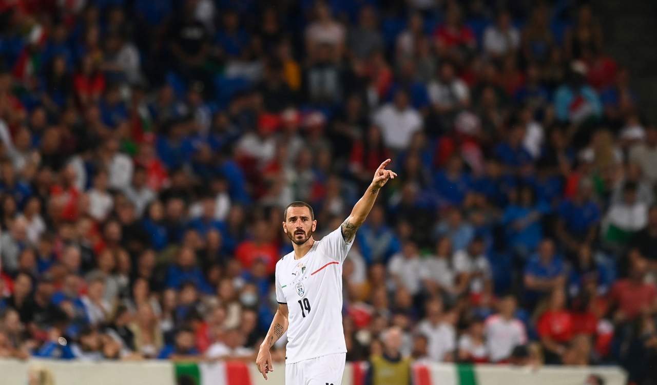 Bonucci con la Nazionale