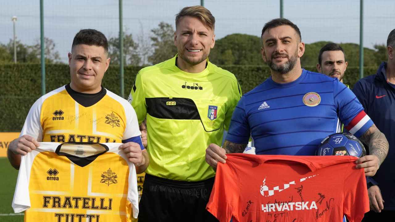 Immobile arbitro per un giorno in una gara benefica