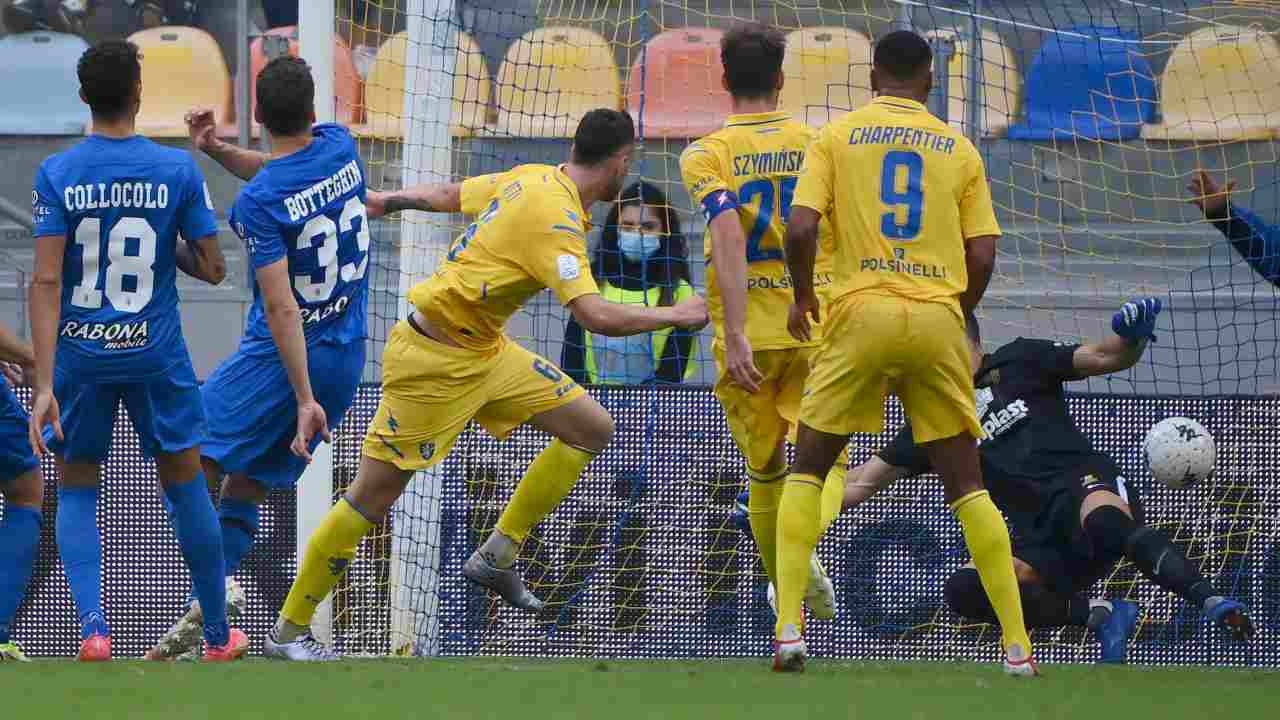 Gatti realizza il suo primo gol in serie B contro l'Ascoli