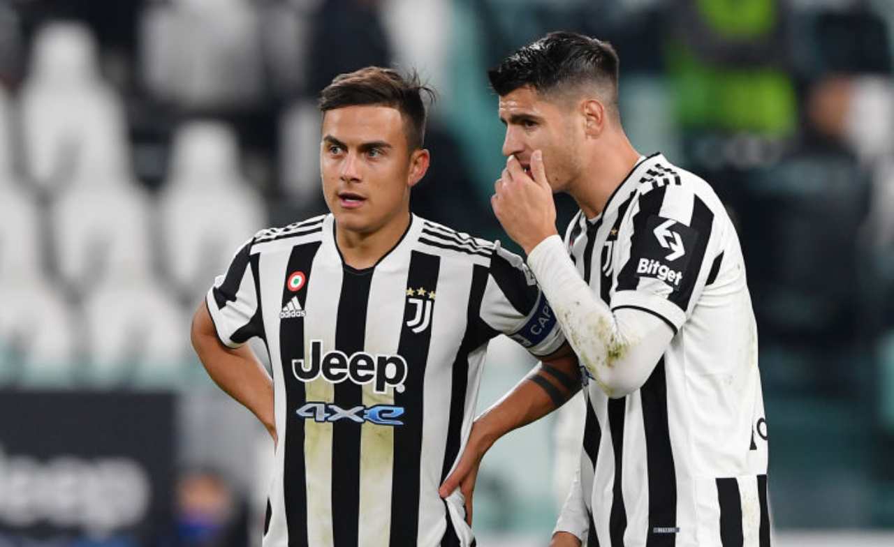 Morata parla con Dybala