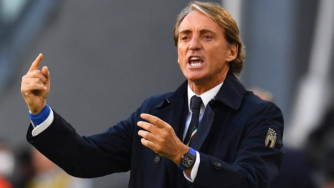 Italia-Svizzera, Mancini in panchina