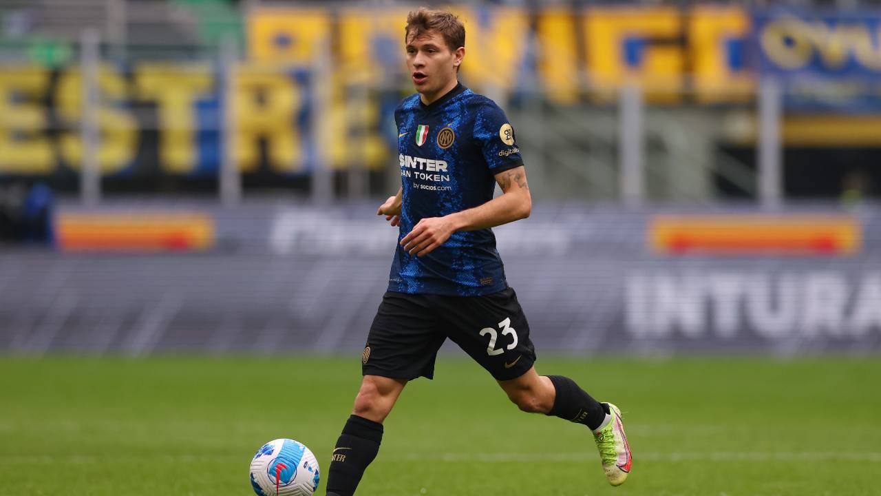 Nicolò Barella in azione